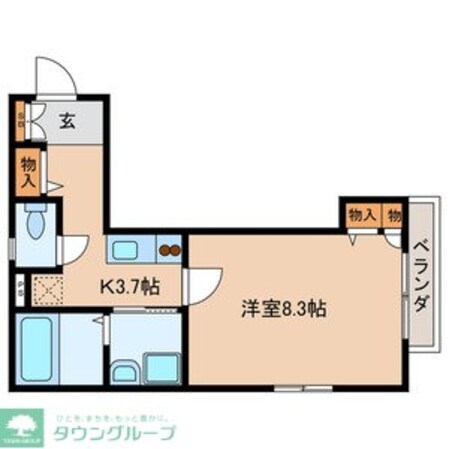 サザンテラスの物件間取画像